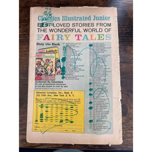 Classics Illustrated Junior #501 Snow White And The Seven Dwarfs Comic 1953 - Picture 4 of 5
